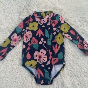 Floral Long Sleeve Kids Swimwear size 6-9 months New